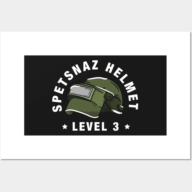 Spetsnaz Helmet Level 3 Wall Art by Dzulhan